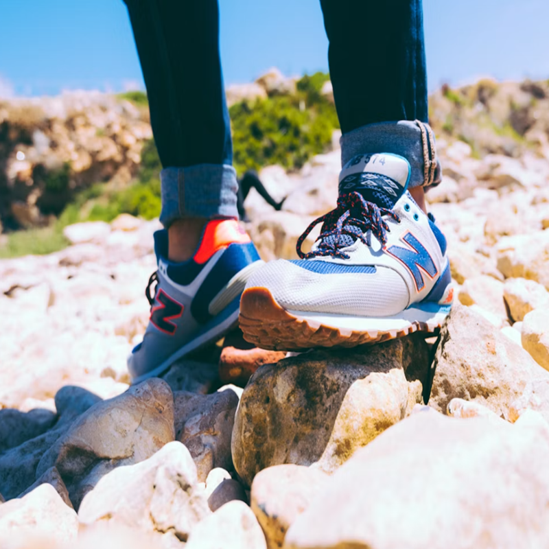 Tenis Running Gris/Azul